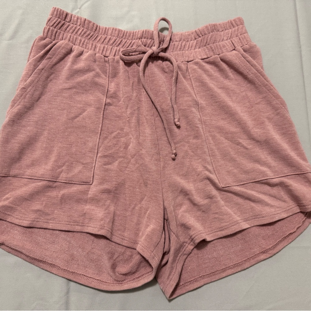Mystree Dusty Rose Knit Shorts